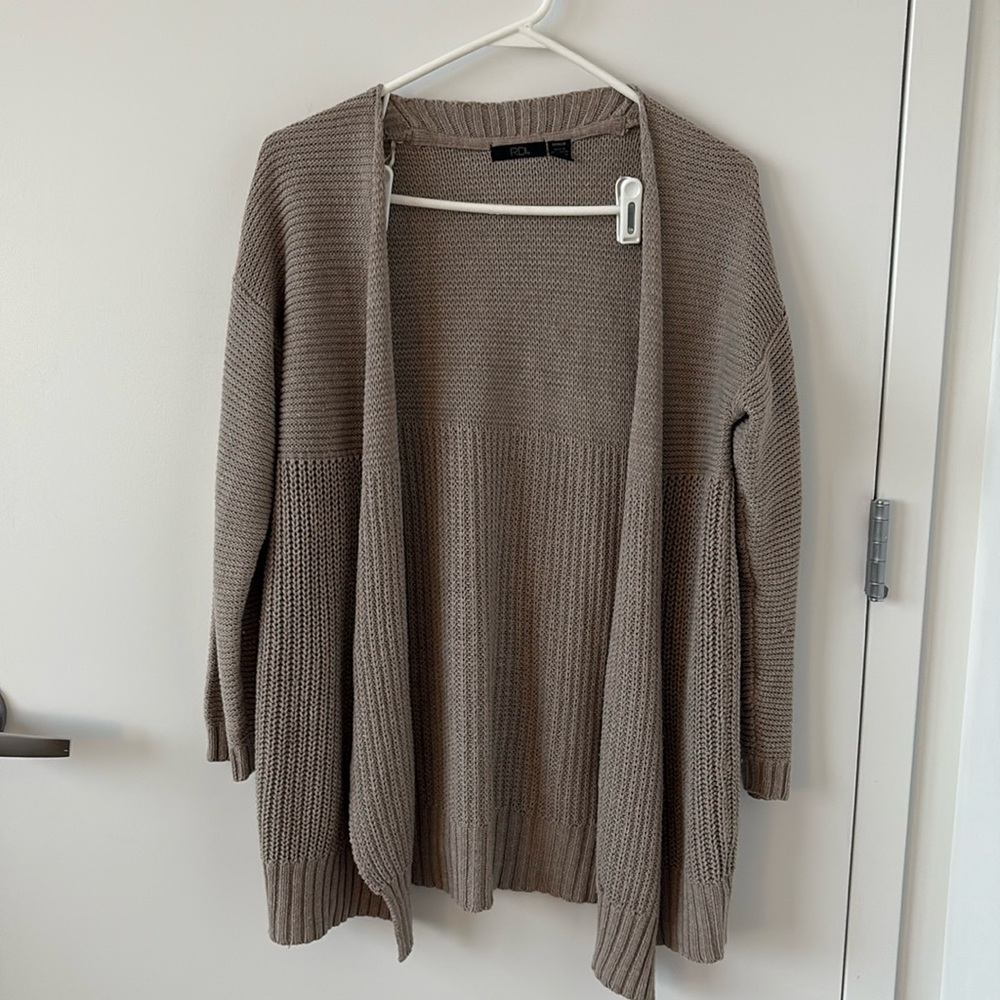 Brown cardigan